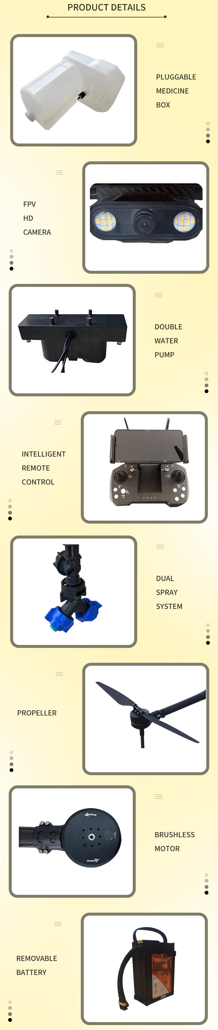 Big Sale Promotion 18kg Pesticide Tank Uav Crop Dusting Drone