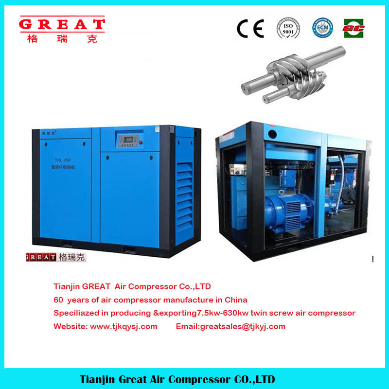 Oilless Silent Silent Air Compressor/Oil Screw Air Compressor/Oil Injected Rotary Screw Air Compressor