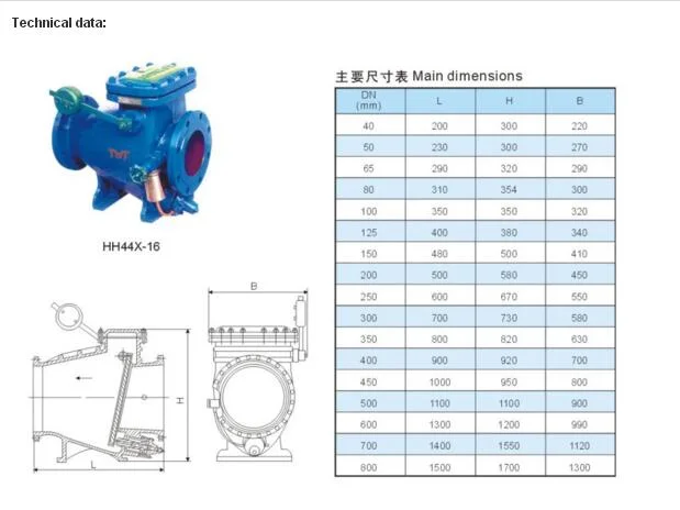 Pn16 Cast Steel Ductile Cast Iron Non Return Valve Check Valve