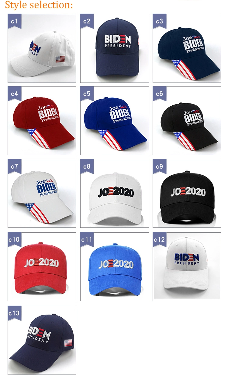 Wholesale Promotional Cap Custom Women Men Embroidery Dad Hats Custom Logo Biden Baseball Hats