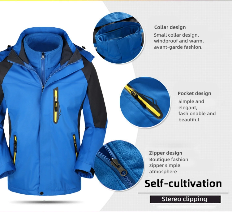 Men′ S Climbing Waterproof Jacket Windproof Rain Coat Hooded Wr Windbreaker