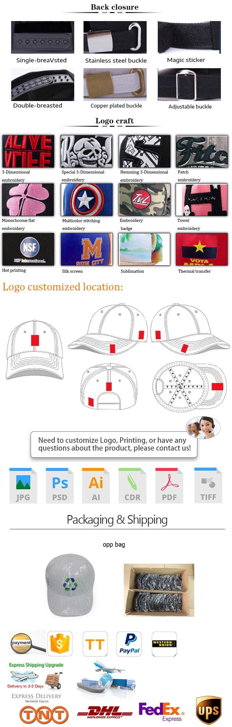 Wholesale Promotional Cap Custom Women Men Embroidery Dad Hats Custom Logo Biden Baseball Hats