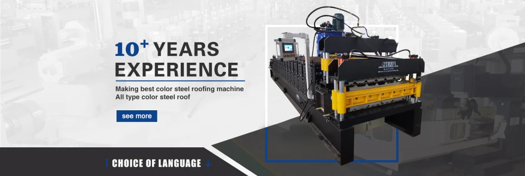 Double Layer Colored Steel Tile Making Machine Metal Roofing Panel Roll Forming Machine Price