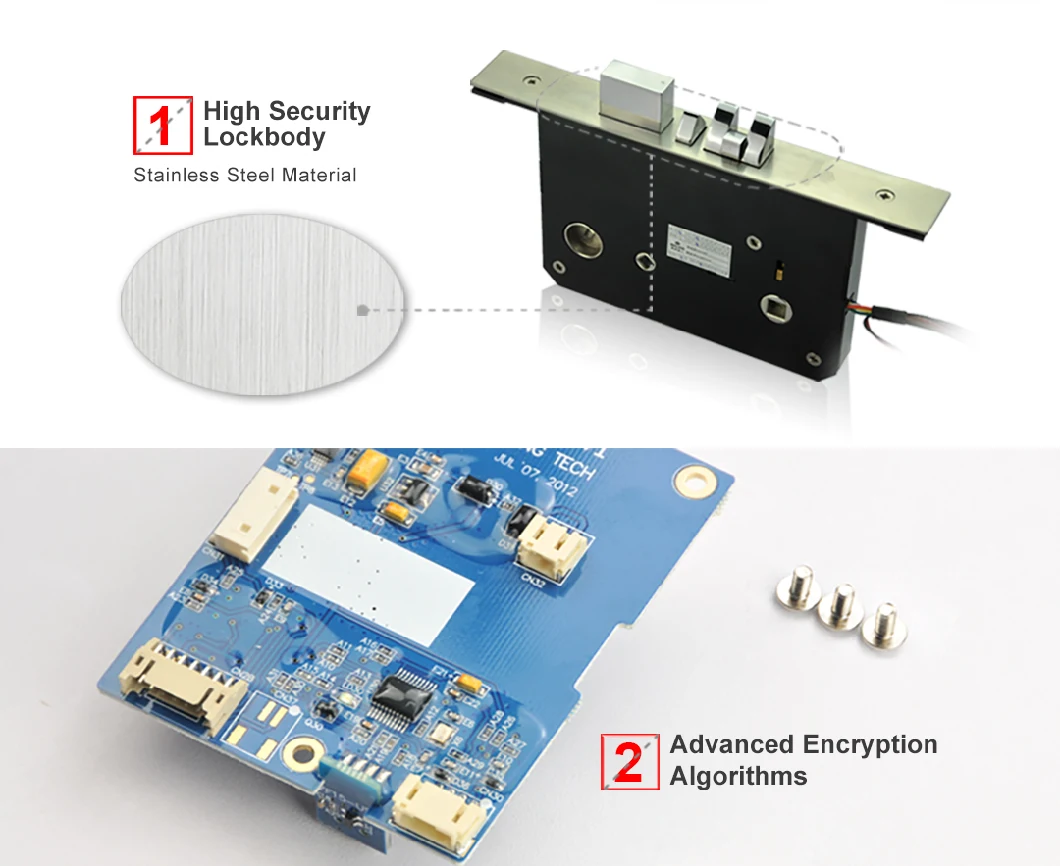 Wholesale Cheap High Security Easy Hotel Card Reader Door Lock, RFID Access Control Door Lock