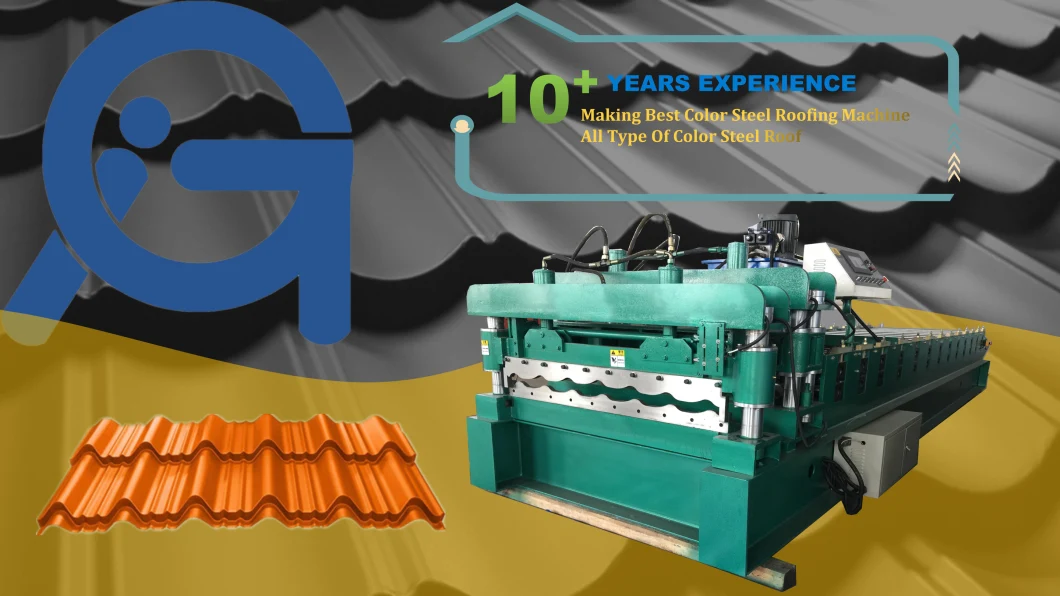 Glazed Tile Roof Sheet Roll Forming Machine Glazed Tile Making Machine
