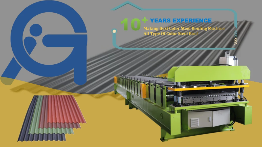 Corrugated Roof Sheet Making Machine Metal Corrugated Panel Roll Forming Machine
