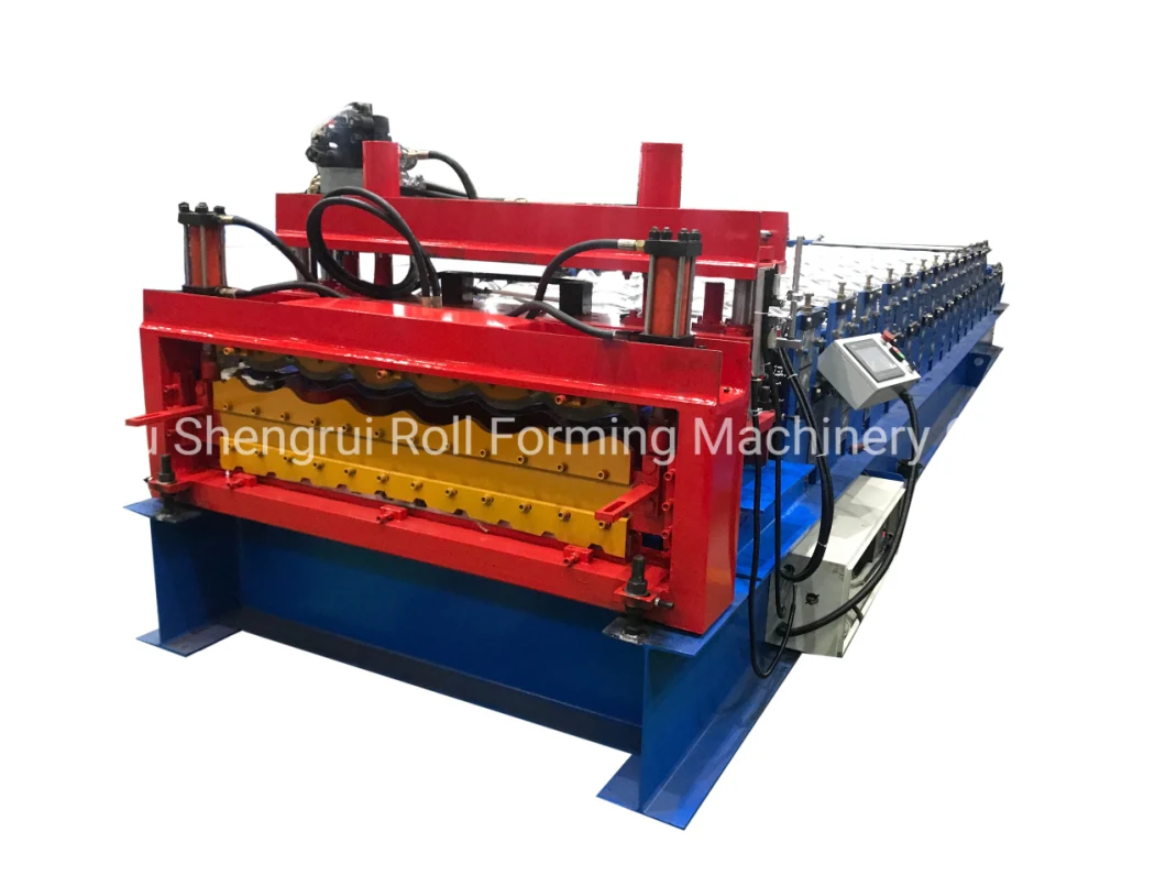 Hot Design Double Layer Roofing Sheet Glazed Tile Roof Tile Roll Forming Machine