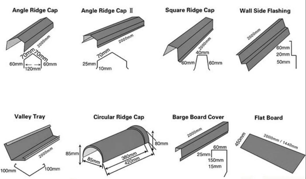 High Quality Stone Coated Steel Roofing Tile Color Steel Plate Material Stone Coated Roof Sheet