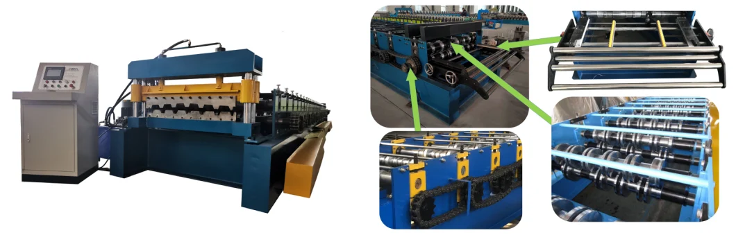 Metal Floor Deck Sheet Roll Forming Machine Production Line Flooring Decking Roll Forming Machine