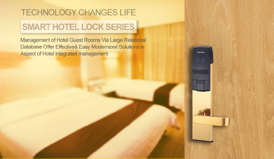 Wholesale Cheap High Security Easy Hotel Card Reader Door Lock, RFID Access Control Door Lock