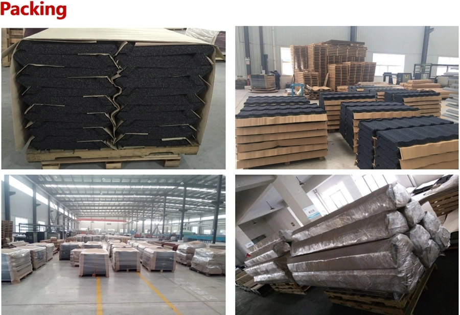 High Quality Stone Coated Steel Roofing Tile Color Steel Plate Material Stone Coated Roof Sheet