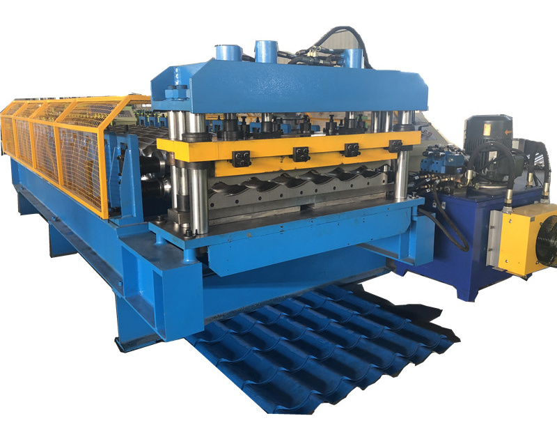 Colored Glazed Roofing Sheet Roll Forming Machine Glazed Steel Roll Forming Machine