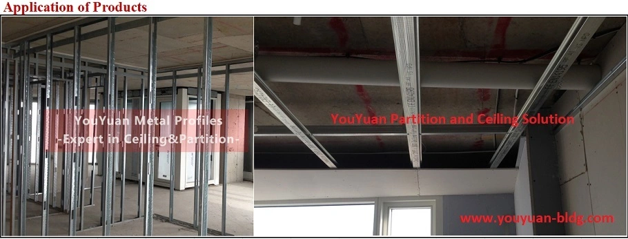 Gypsum Board Drywall Partition Metal Channel Galvanized Steel Wall Frame Track and Stud