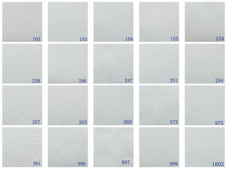 Gypsum Board/PVC Gypsum Ceiling Tiles/Ceiling Drywall/Suspended Ceiling Decoration