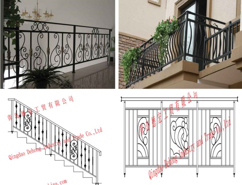 Wholesale Decorative Luxury Wrought Iron Railing