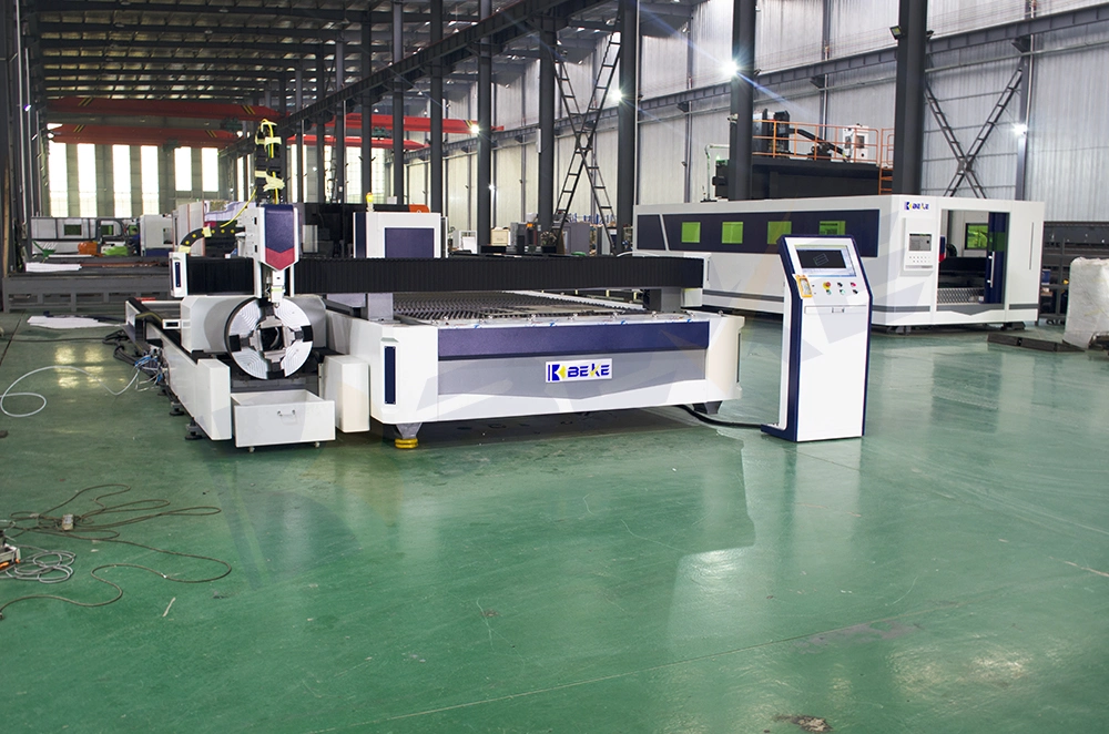 Nanjing Beke New Style 4015 3000W Plate Tube Carbon Platefiber Laser Cutting Machine Made in China