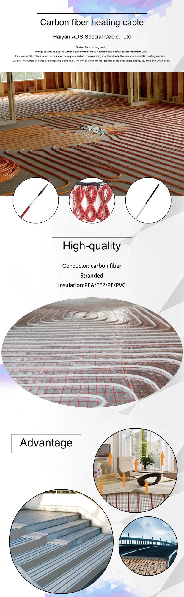 Heat Resistant Carbon Fiber Wire