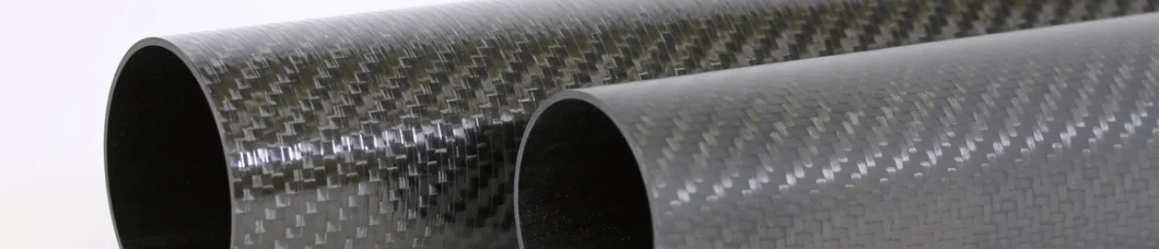 High Glossy 3K Twill Weave Carbon Fiber Tube Fiberglass FRP Tube with Cheap Price