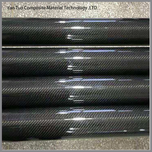 Roll Wrapped 8000mm 3K Plain/Glossy/Matte Carbon Fiber Tube Made in China