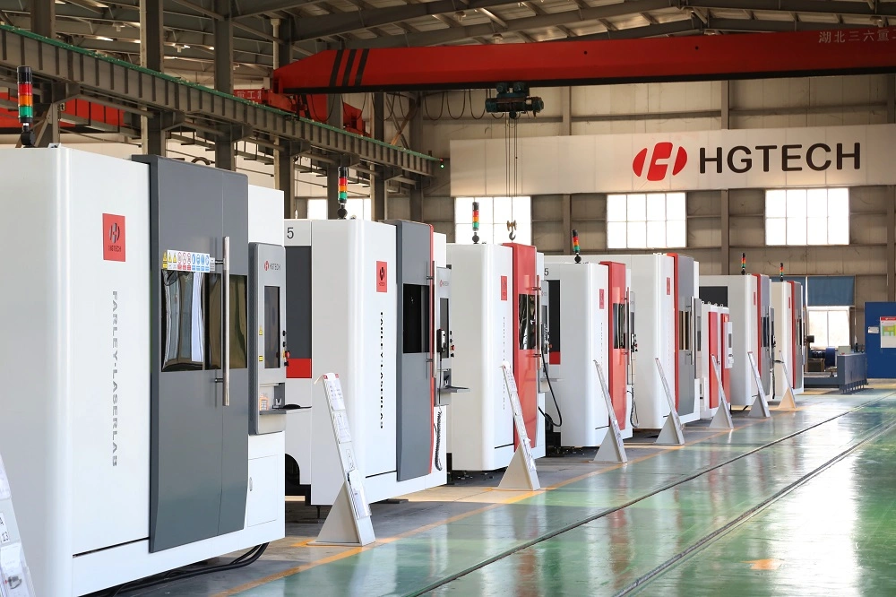 Wuhan Hgtech Metal Tube Plate 15000W/8000W Fiber Laser Cutting Machine for 10mm Carbon Steel