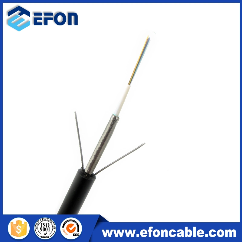 Uni-Tube 12 Fibers Single Armor Single Jacket Central Loose Tube Outdoor Fiber Optic Cable (GYXTW)