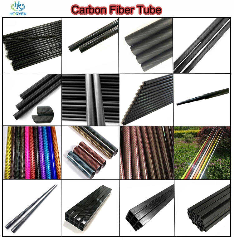 Horyen Direct Sell Custom Carbon Fiber Tapered Tube for Ski Poles