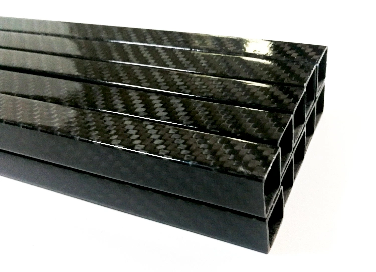 High Strength Custom Size 3K Square Carbon Fiber Tube Pipe