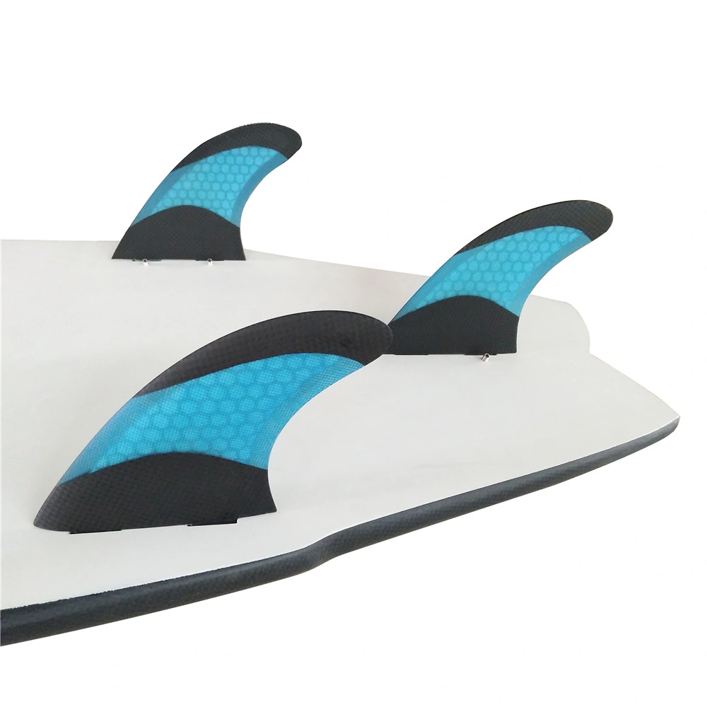 Carbon Fiber Surfboard Fins Blue Surf Fins