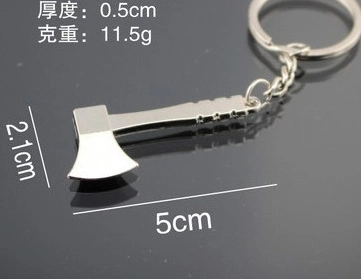 New Innovative Metal Key Chain Imitation Tool Hammer Key Chain Ring