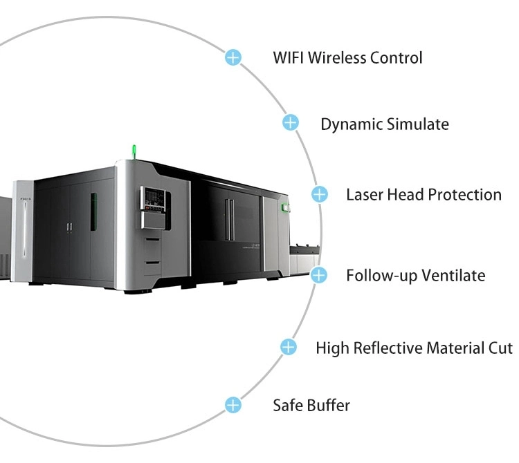 Leize Laser 1kw-10kw High Precision Fiber Laser Cutting Machine for Metal Cutting