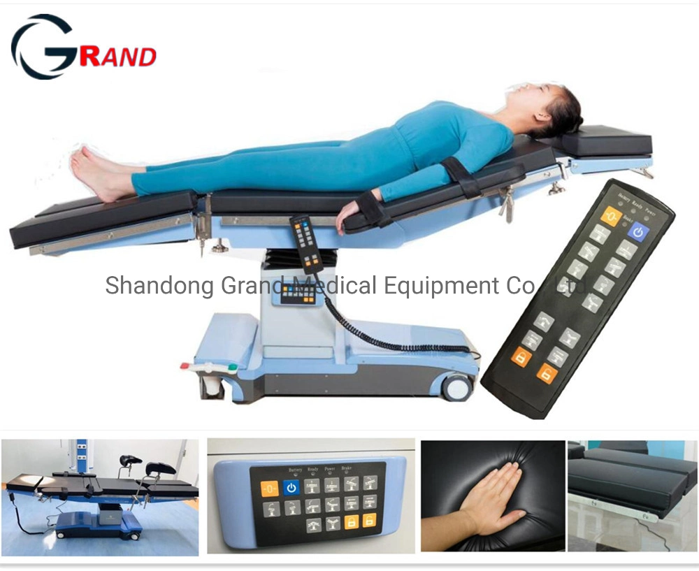 CE FDA TUV ISO9001 Certified China Supplier Electric Operation/Operating Carbon Fiber Board Table Medical Surgic Table Operation Theatre Table