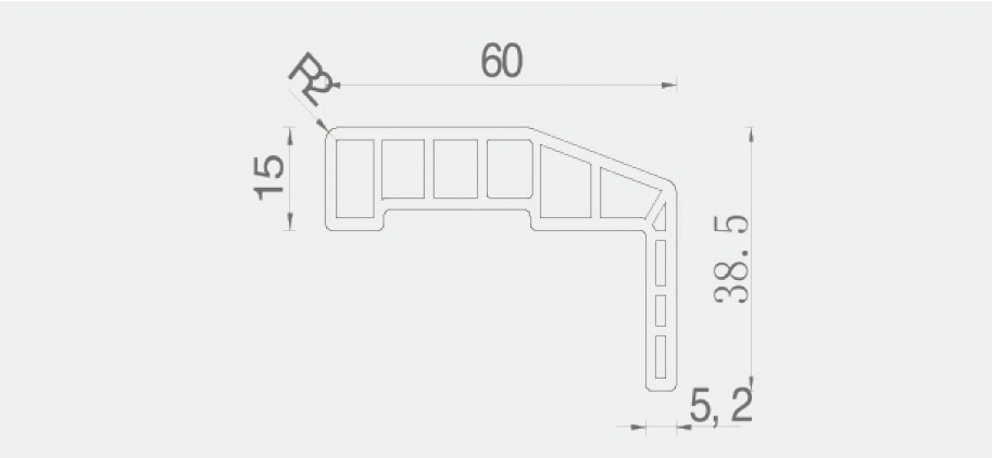 Wood Plastic Composite Decorative Frame WPC Architrave