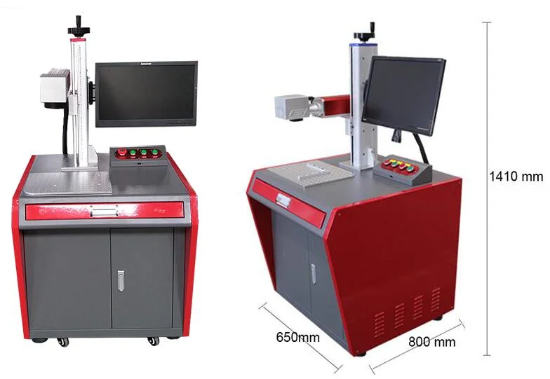 Carbon Metal Label 30W Desktop Fiber Laser Marking Machine