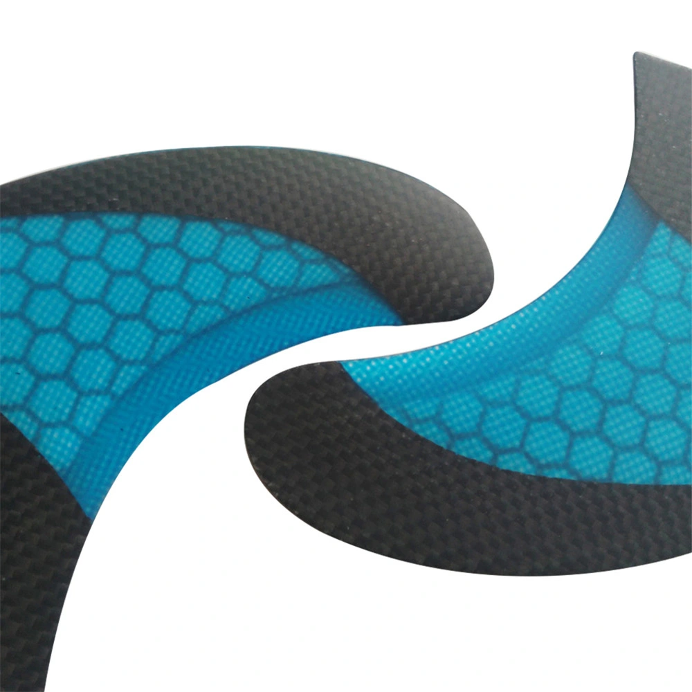 Carbon Fiber Surfboard Fins Blue Surf Fins