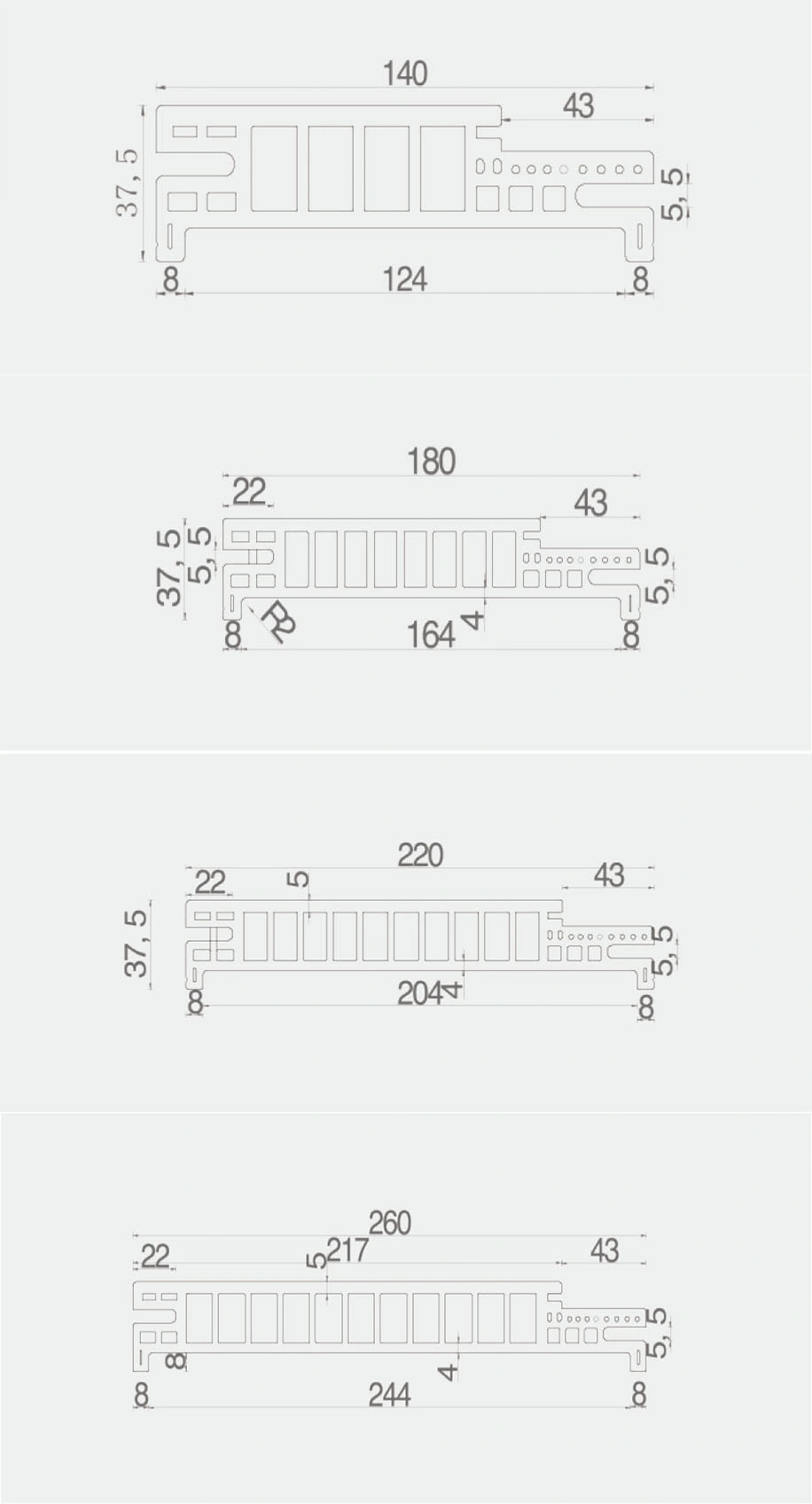 Manufacturer Anti-Termite Wood Polymer Composite WPC Door Frame