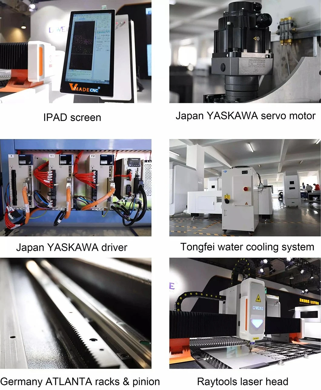 1309 1kw 2kw 3kw Fiber Cutting Laser Cutting Machine for Steel Aluminum Carbon Steel Metal Cutting