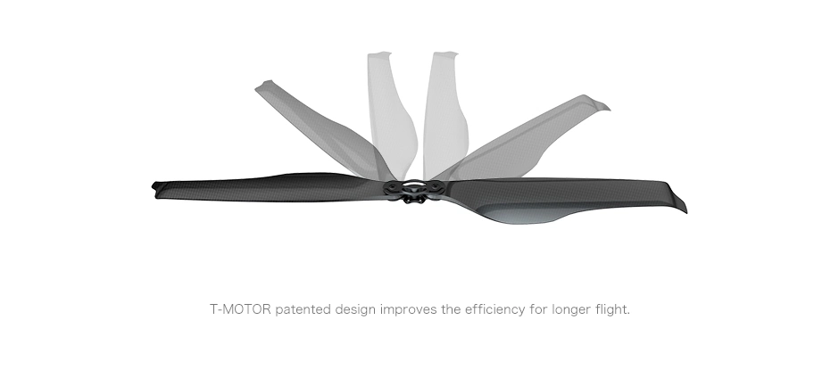 T-Motor Carbon Fiber Foldable 2blades Uav Propeller Fixed Pitch Fa27.2X8.9