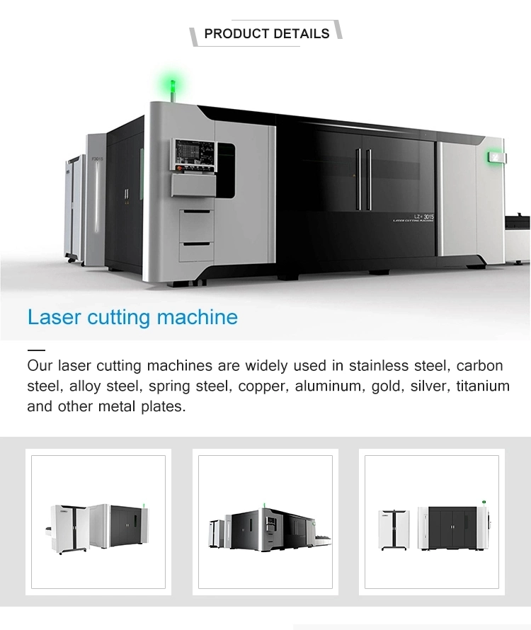 Leize Laser 1kw-10kw High Precision Fiber Laser Cutting Machine for Metal Cutting