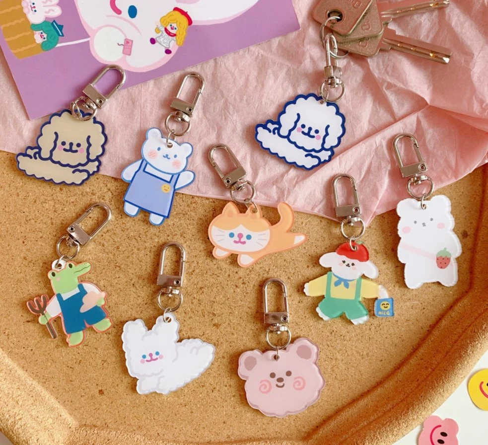 Cute and Exquisite Cartoon Key Chain Schoolbag Hanging Decoration Handbag Decoration Key Chain