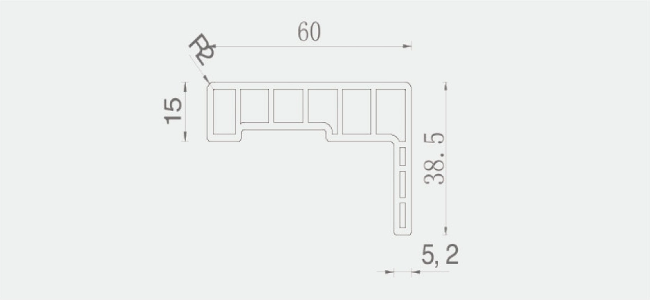 Wood Plastic Composite Decorative Frame WPC Architrave