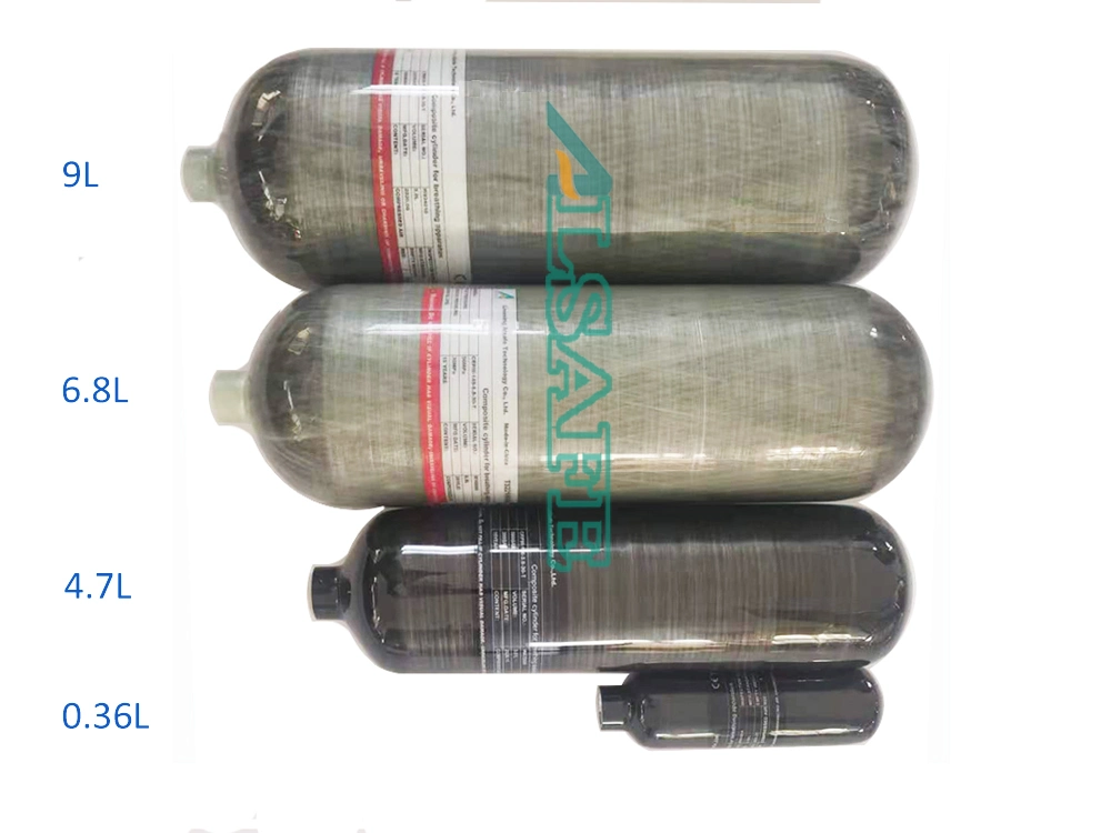 Alsafe 4500psi Carbon Fiber Composite Gas Cylinders