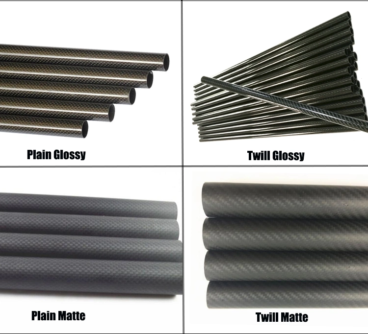 Abrasion Resistant 3K Weave Carbon Fiber Products Carbon Fibre Square Pipe