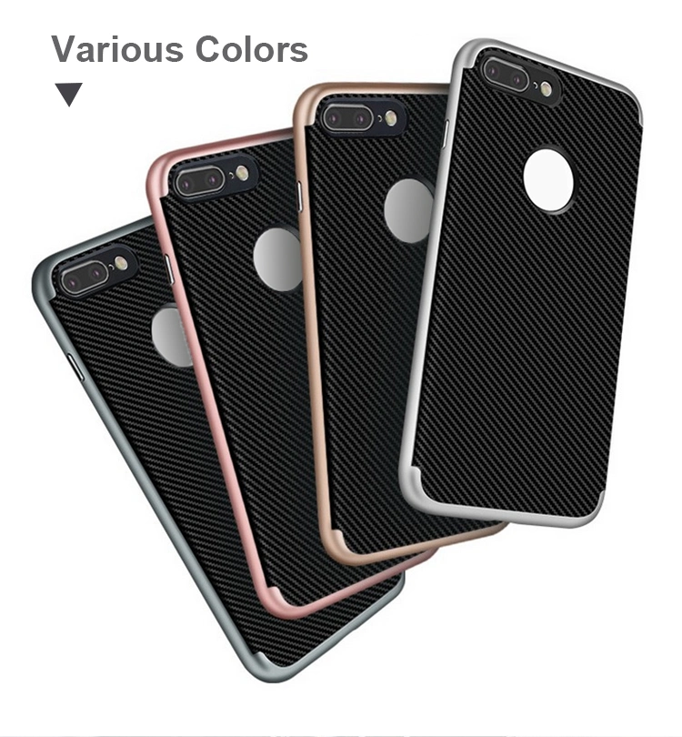 Factory Price for Unique Design Carbon Fiber Sprite Pattern Dual Protective Phone Case for iPhone 7plus