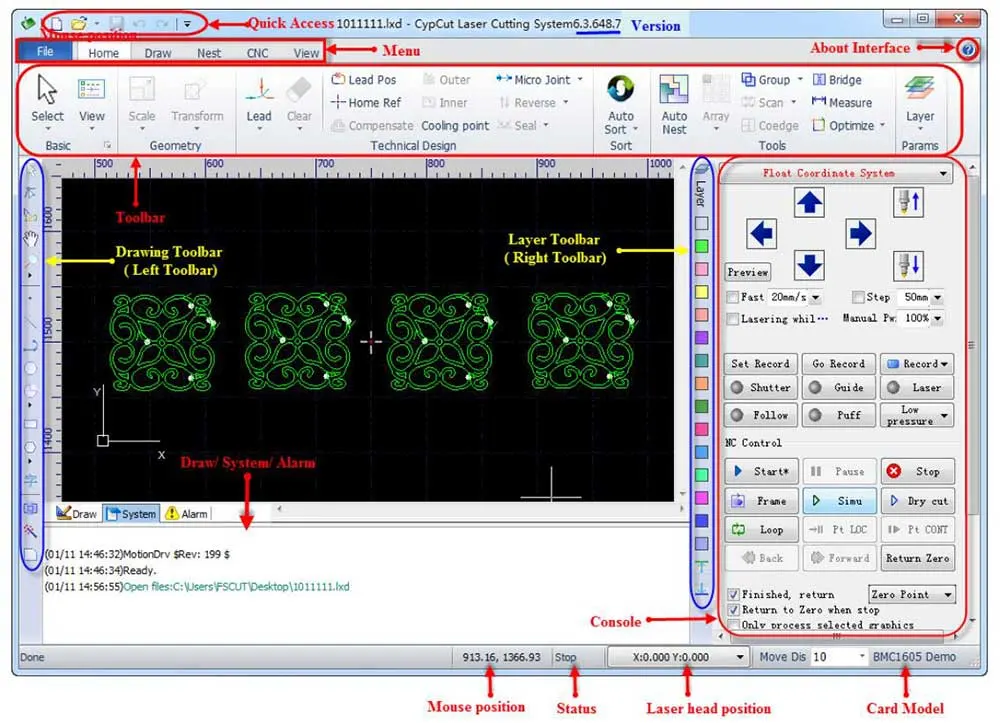 High Cutting Speed Carbon Fiber Machine CNC Laser Machine Metal Cutting Fiber Laser Cutter Price