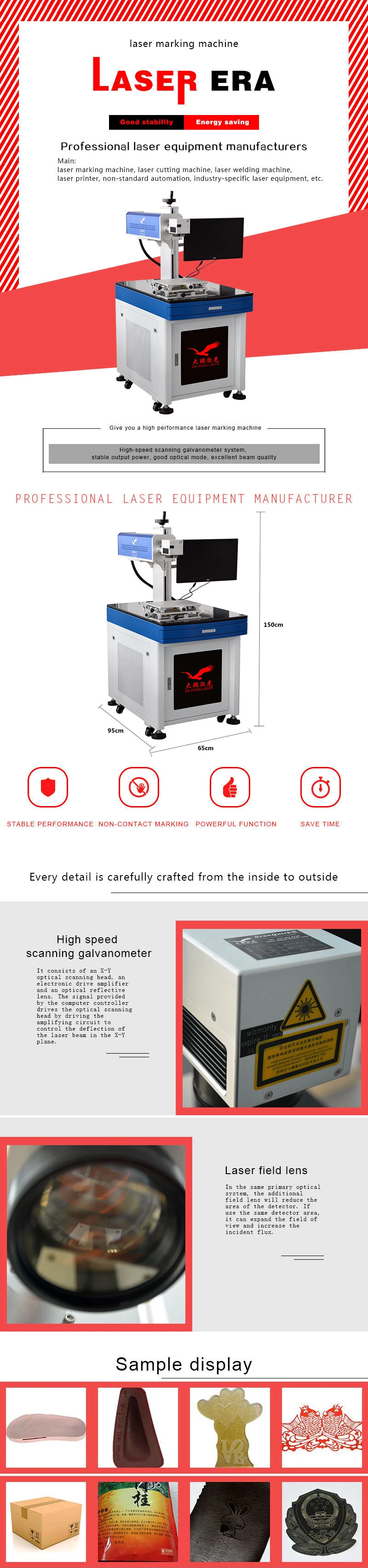 Carbon Fiber Laser Engraving Desktop C02 Marking Machine