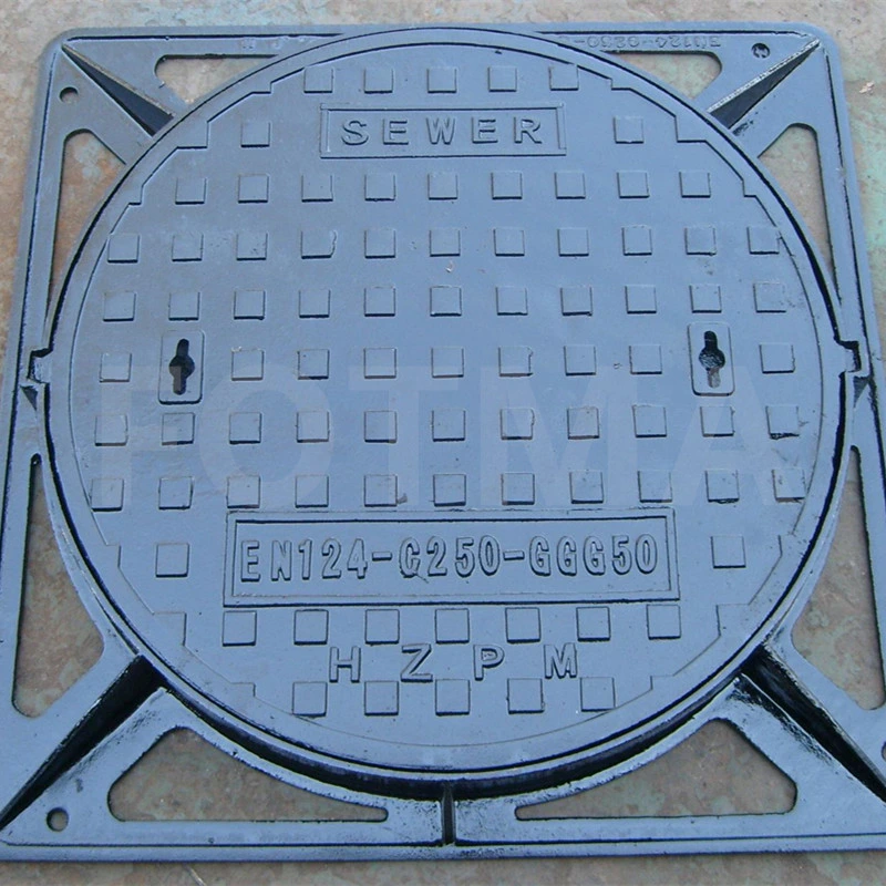 Customized Ductile Iron Casting Round/Square Composite Manhole Frame