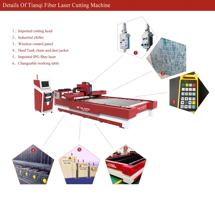 Automatic CNC Carbon Fiber Metal Laser Cutting Engraving Machine (TQL-MFC1000-2513)