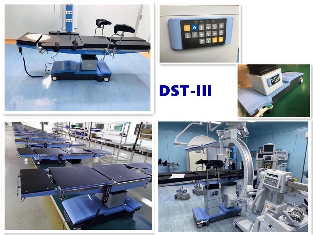 CE FDA TUV ISO9001 Certified China Supplier Electric Operation/Operating Carbon Fiber Board Table Medical Surgic Table Operation Theatre Table