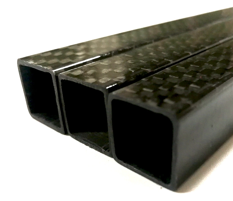 High Strength Custom Size Square Carbon Fiber Profile Tubings