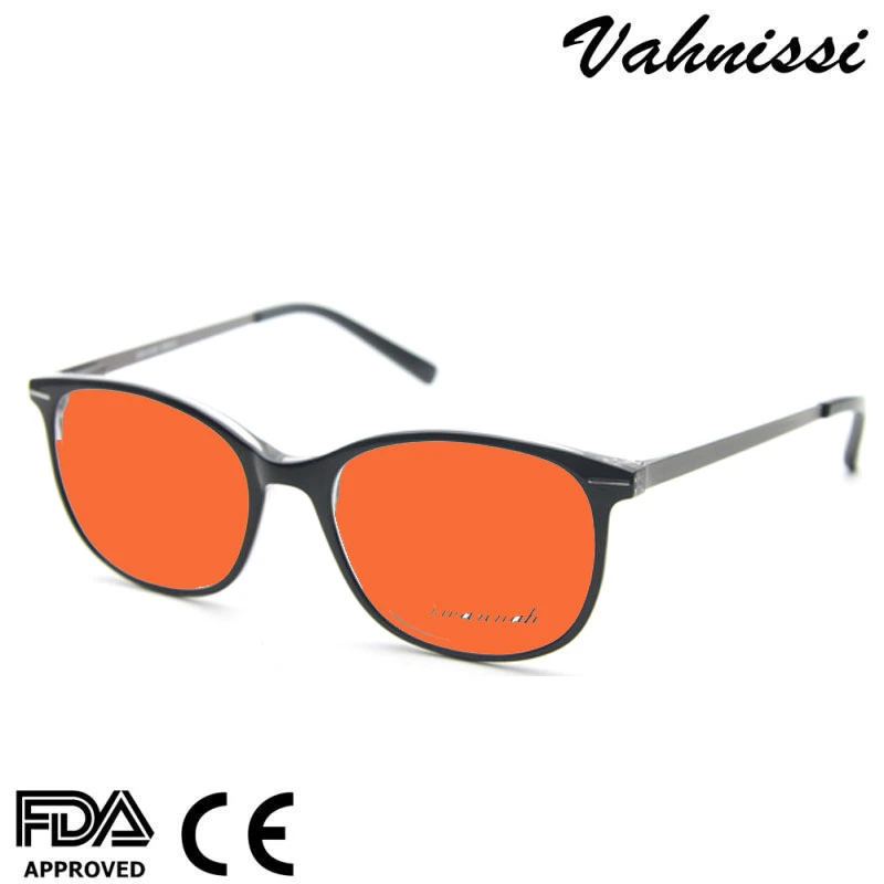 High Quality Rectangle Carbon Fiber Metal Anti Blue Light Eyeglasses for Men